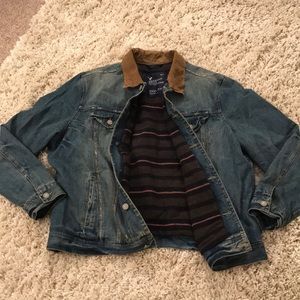 Men’s American eagle lined jean coat
